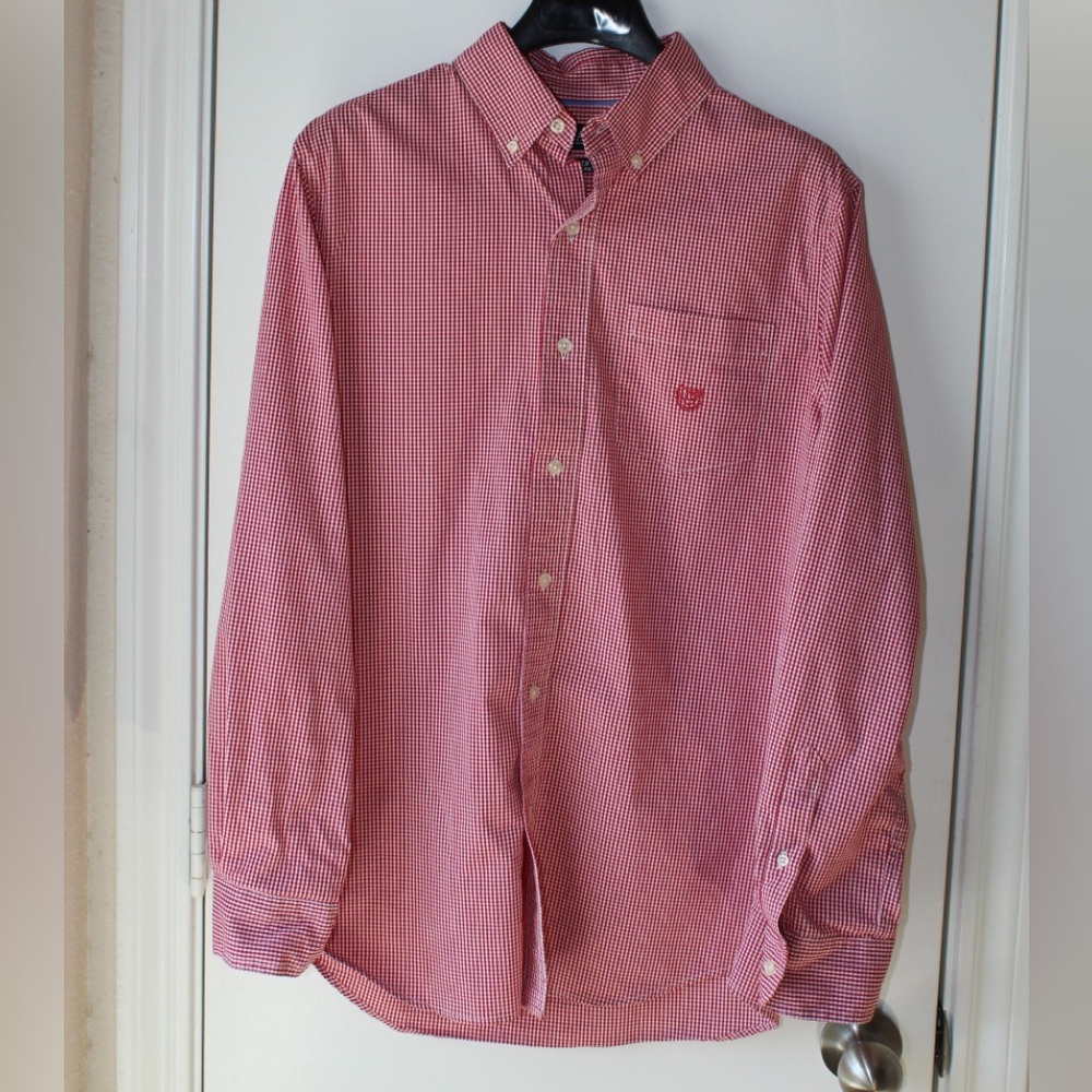 Chaps checkered dress (collard) shirt